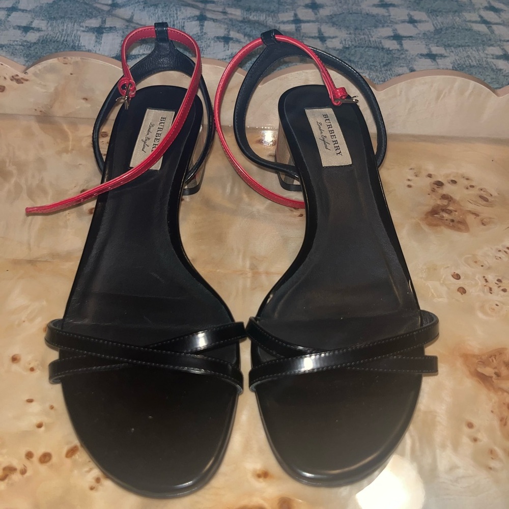 Burberry Black and Red Sandals - Picture 3 of 6